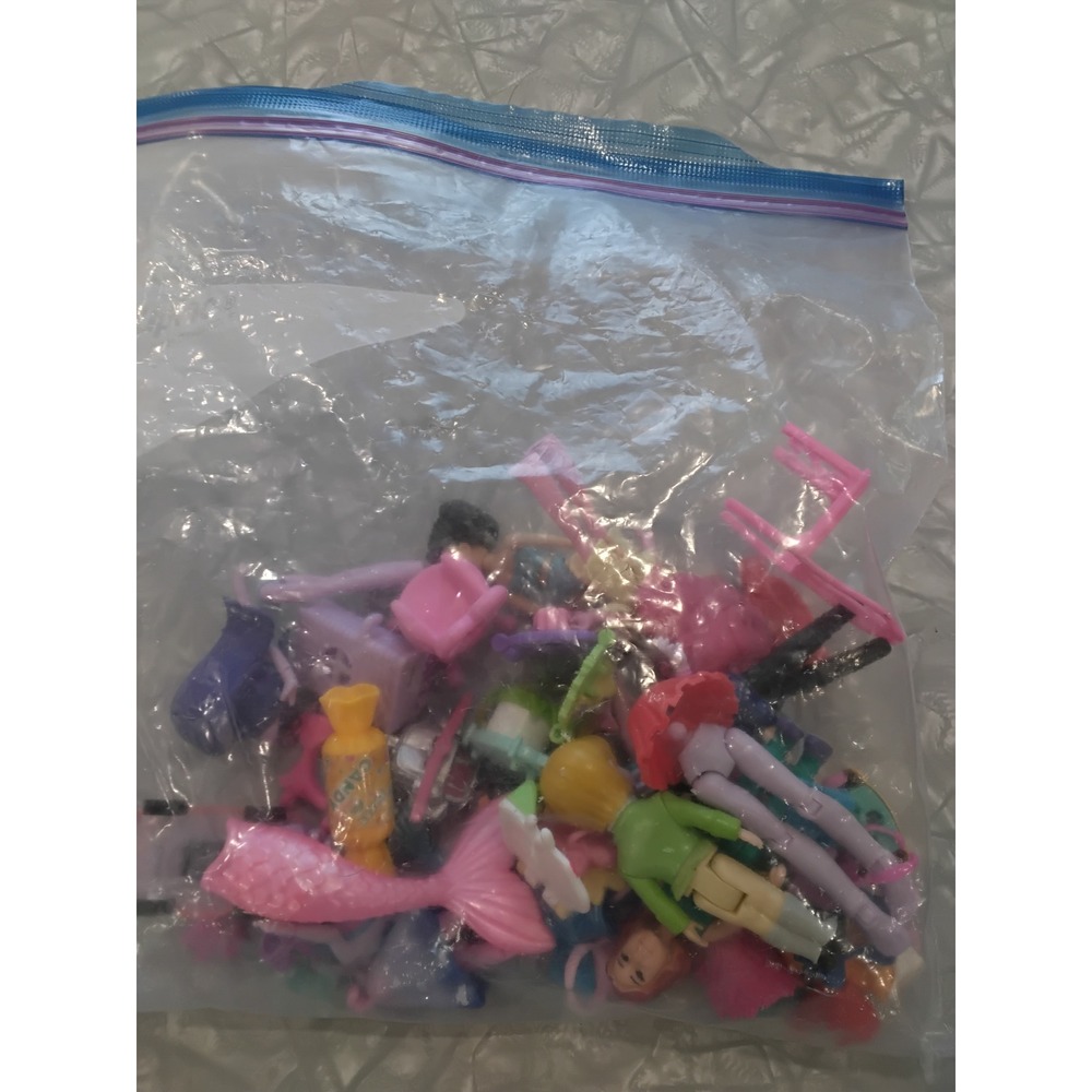 Mixed Mini Doll Lot Equestria Girls Polly Pocket Figures and Accessories 40pc